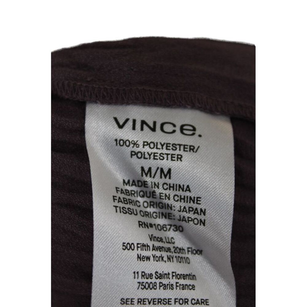 Vince Women Brown Pleated Midi Skirt Size M - Picture 4 of 6